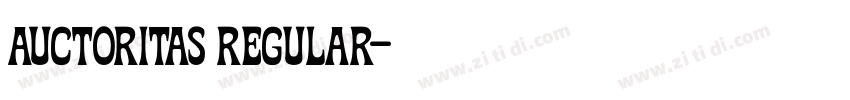 Auctoritas Regular字体转换 Auctoritas Regular字体转换